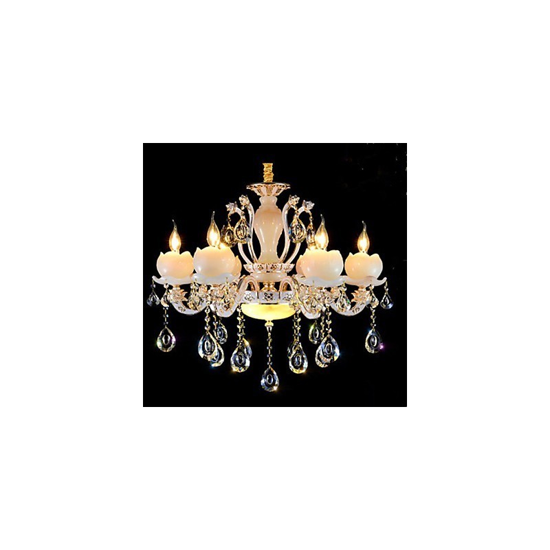 Luxury European Style Zinc Alloy Jade Crystal Pendant