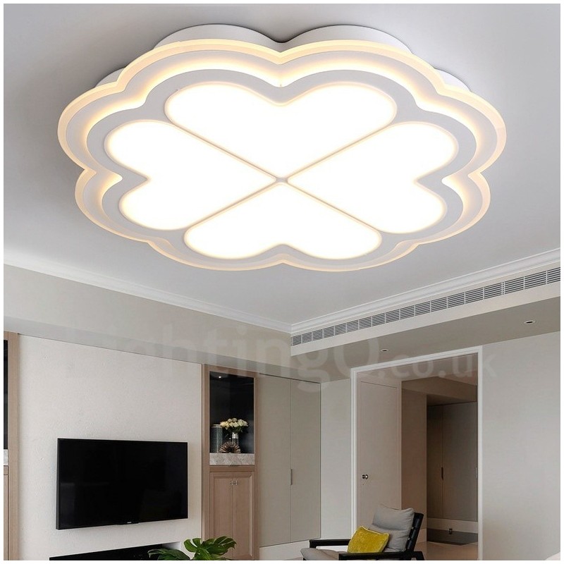 Modern Contemporary Integrated Metal Flush Mount Light