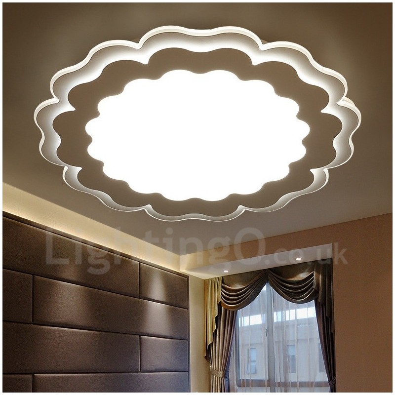 Modern Contemporary Integrated Metal Flush Mount Light