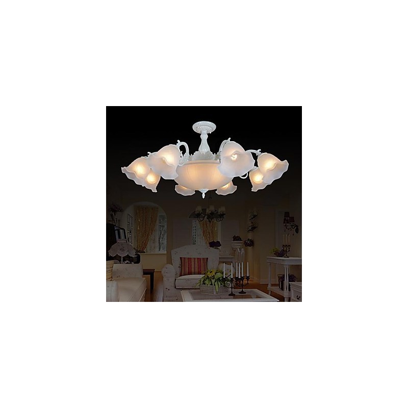Flush Mount White European Retro Classic