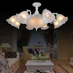 Flush Mount White European Retro Classic