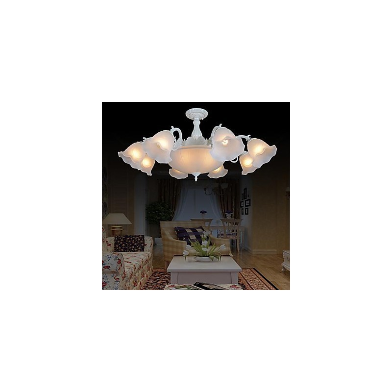 Flush Mount White European Retro Classic