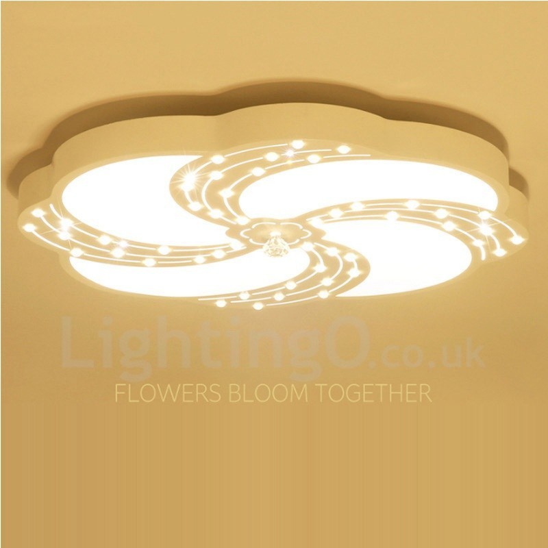 Modern Contemporary Integrated Metal Flush Mount Light