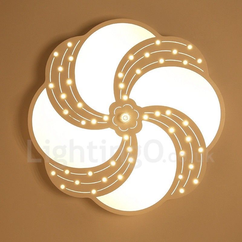 Modern Contemporary Integrated Metal Flush Mount Light