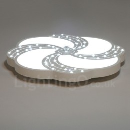 Modern Contemporary Integrated Metal Flush Mount Light