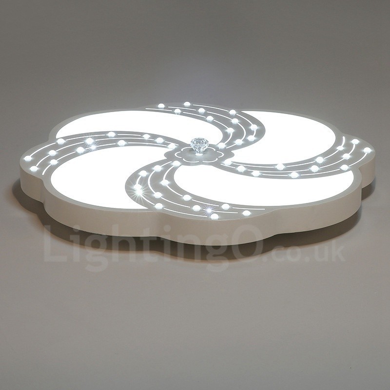 Modern Contemporary Integrated Metal Flush Mount Light