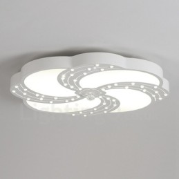 Modern Contemporary Integrated Metal Flush Mount Light