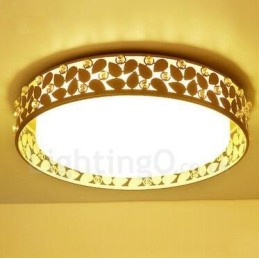 Modern Contemporary Integrated Metal Flush Mount Light
