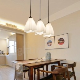 3 Light Traditional Classic Integrated Metal Pendant Light