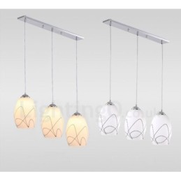 3 Light Modern Contemporary Integrated Metal Pendant Light
