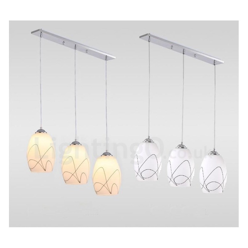 3 Light Modern Contemporary Integrated Metal Pendant Light