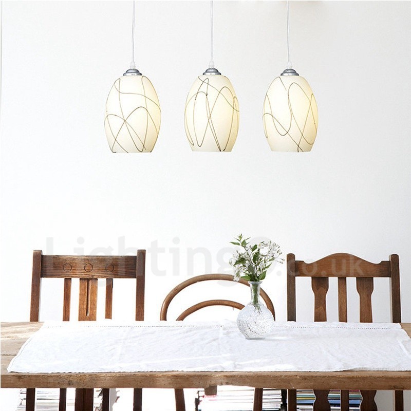 3 Light Modern Contemporary Integrated Metal Pendant Light