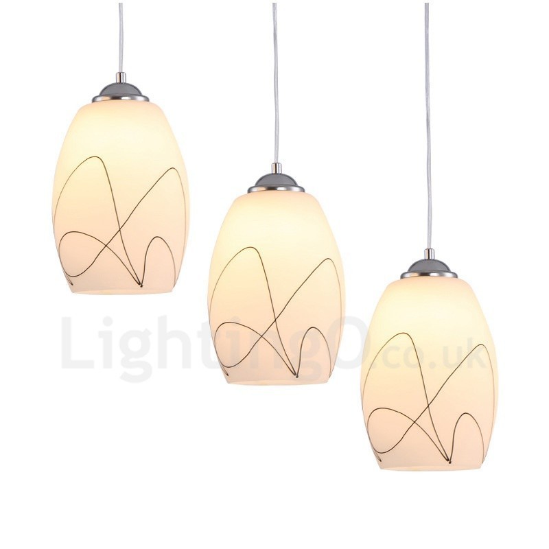 3 Light Modern Contemporary Integrated Metal Pendant Light