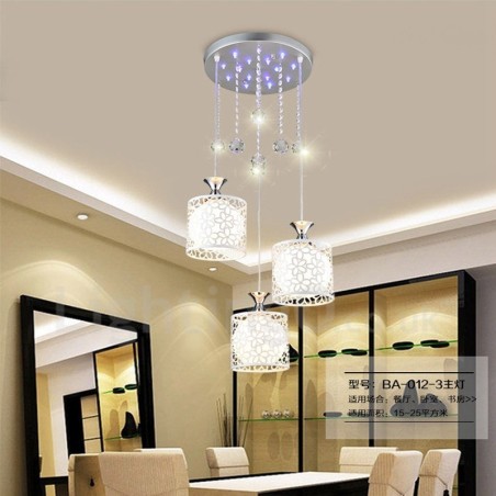 3 Light Modern Contemporary Incandescent Metal Pendant Light
