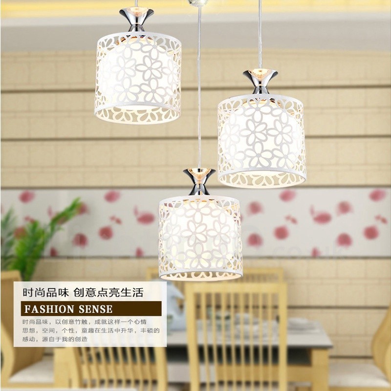 3 Light Modern Contemporary Incandescent Metal Pendant Light
