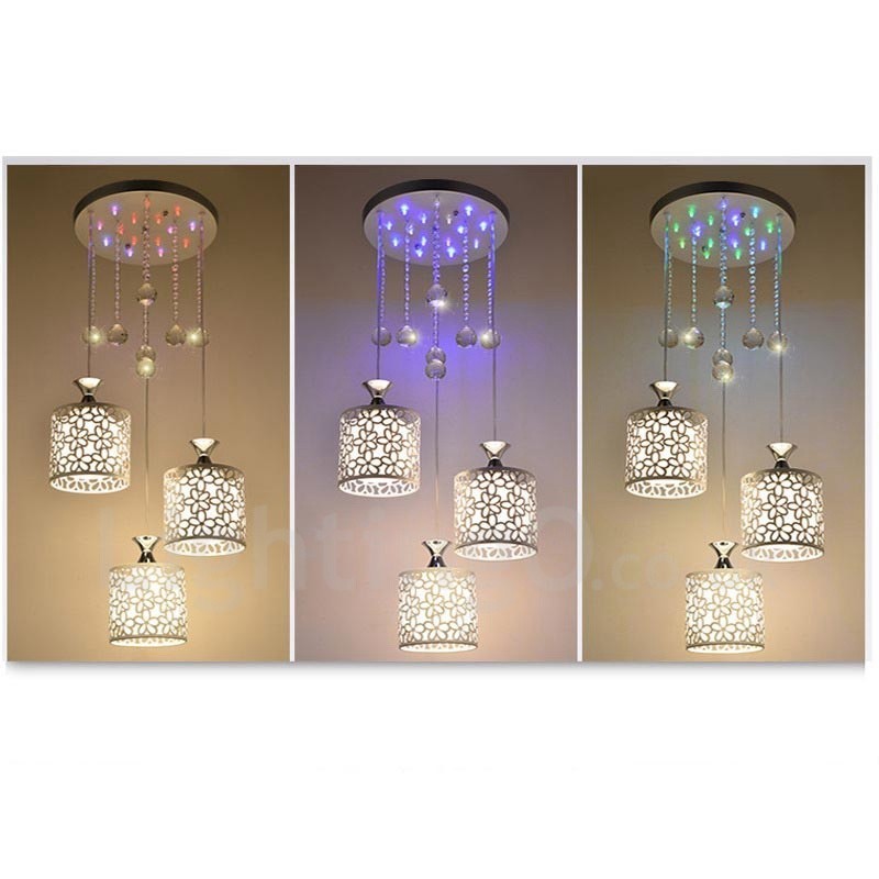 3 Light Modern Contemporary Incandescent Metal Pendant Light