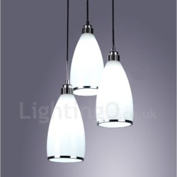 3 Light Modern Contemporary Integrated Metal Pendant Light