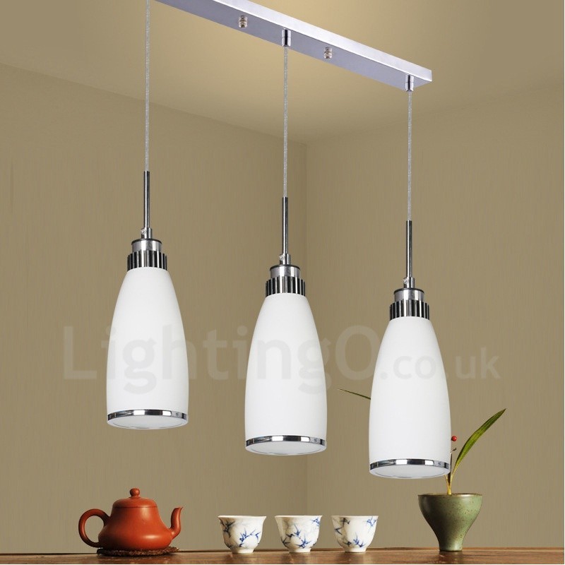 3 Light Modern Contemporary Integrated Metal Pendant Light