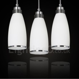 3 Light Modern Contemporary Integrated Metal Pendant Light