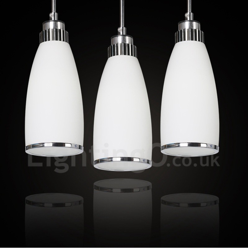 3 Light Modern Contemporary Integrated Metal Pendant Light