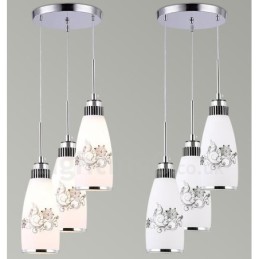 3 Light Modern Contemporary Integrated Metal Pendant Light