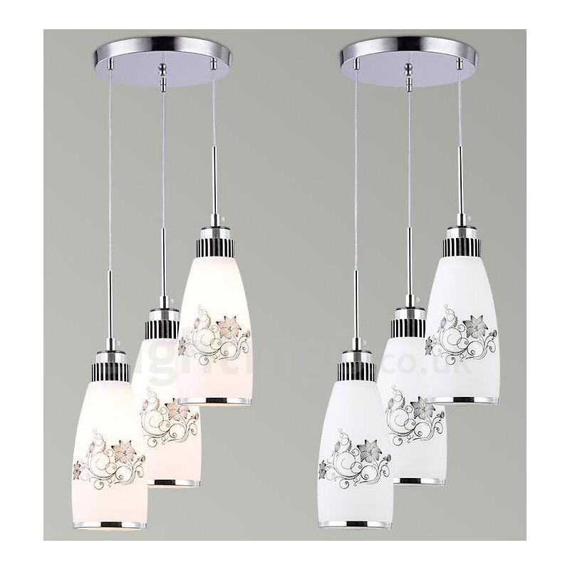 3 Light Modern Contemporary Integrated Metal Pendant Light