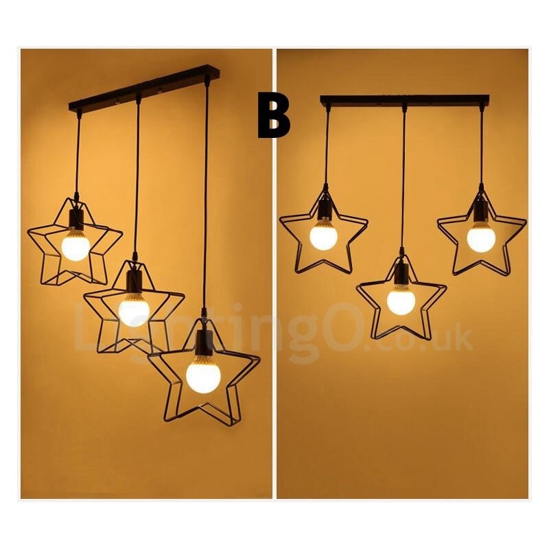 3 Light Modern Contemporary Integrated Pendant Light