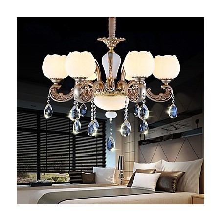 European style crystal pendant creative Korean American style zinc alloy Garden lights