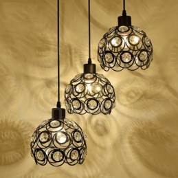 3 Light Rustic Lodge Integrated Pendant Light