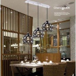 3 Light Rustic Lodge Integrated Pendant Light