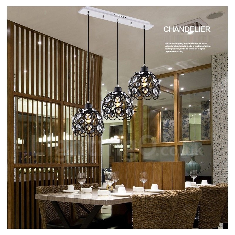 3 Light Rustic Lodge Integrated Pendant Light