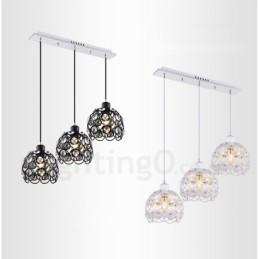 3 Light Rustic Lodge Integrated Pendant Light