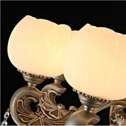 European style crystal pendant creative Korean American style zinc alloy Garden lights