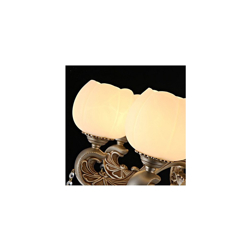 European style crystal pendant creative Korean American style zinc alloy Garden lights