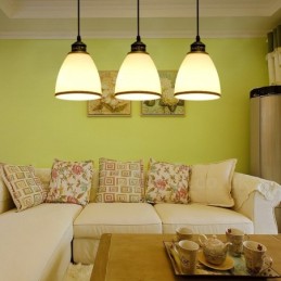 3 Light Rustic Lodge Integrated Metal Pendant Light