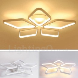 5 Light Modern Contemporary Integrated Metal Flush Mount Light