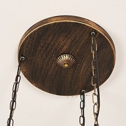 Rustic Lodge Vintage Retro Mini Style Metal Pendant Light