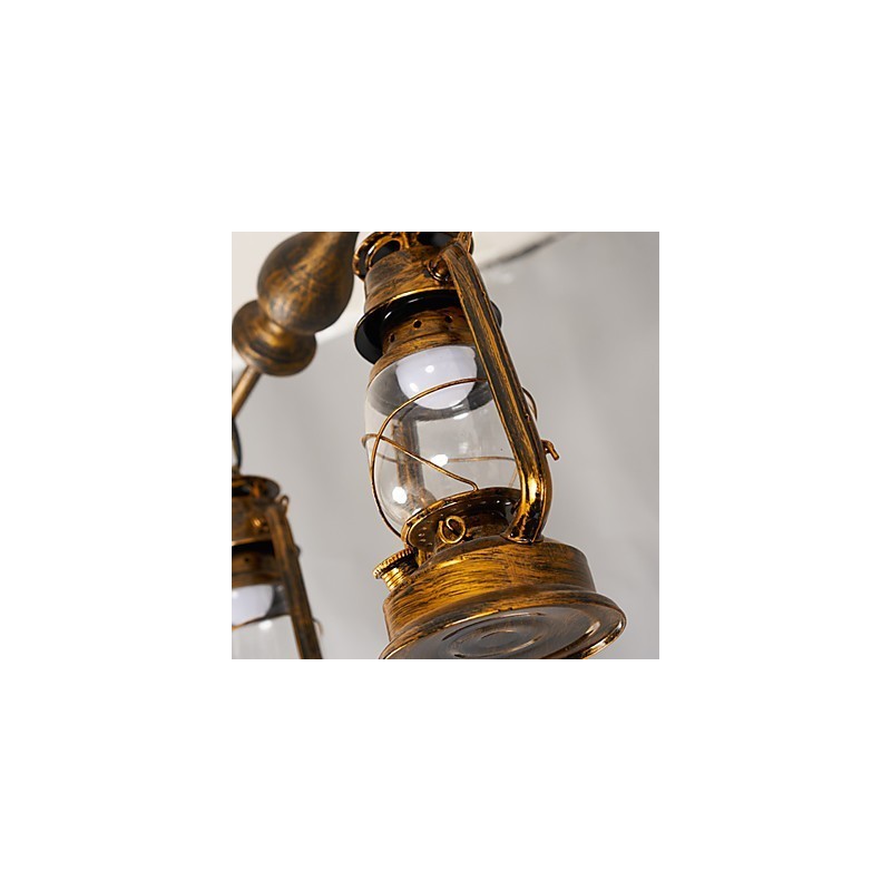 Rustic Lodge Vintage Retro Mini Style Metal Pendant Light