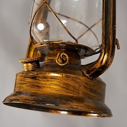 Rustic Lodge Vintage Retro Mini Style Metal Pendant Light