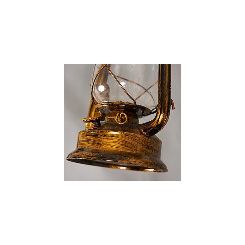 Rustic Lodge Vintage Retro Mini Style Metal Pendant Light