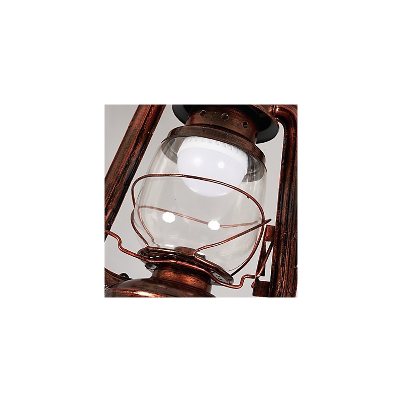 Rustic Lodge Vintage Retro Mini Style Metal Pendant Light