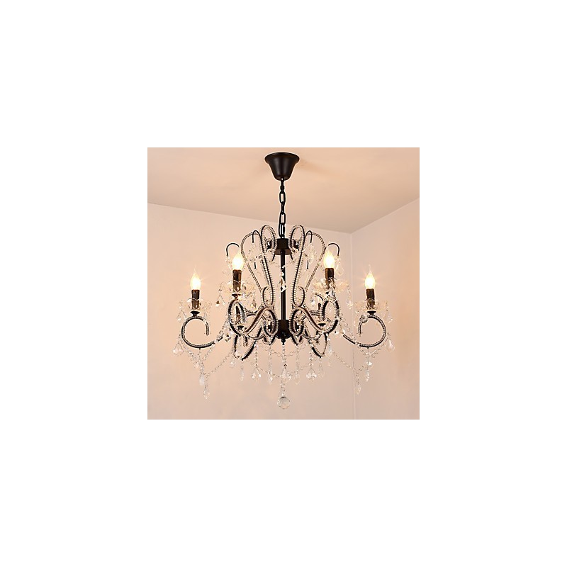 6 Lights Crystal Chandelier Modern Contemporary Traditional Classic Rustic Lodge Vintage Retro