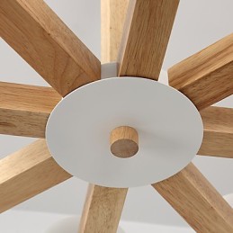 8 Lights Chandelier Modern Contemporary Traditional Classic Vintage Country Wood Feature for Wood