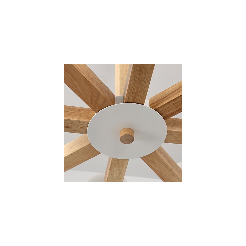 8 Lights Chandelier Modern Contemporary Traditional Classic Vintage Country Wood Feature for Wood