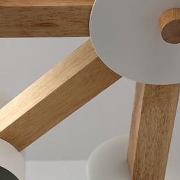 8 Lights Chandelier Modern Contemporary Traditional Classic Vintage Country Wood Feature for Wood