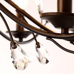 9 Lights Crystal Chandelier Modern Contemporary Traditional Classic Vintage Retro Country Painting Feature