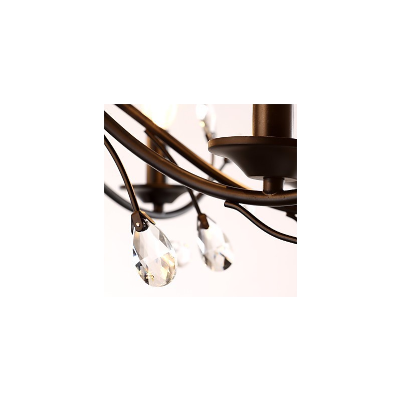 9 Lights Crystal Chandelier Modern Contemporary Traditional Classic Vintage Retro Country Painting Feature