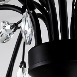 9 Lights Crystal Chandelier Modern Contemporary Traditional Classic Vintage Retro Country Painting Feature