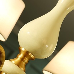 All Copper Chandelier Jade Decorative Chandelier