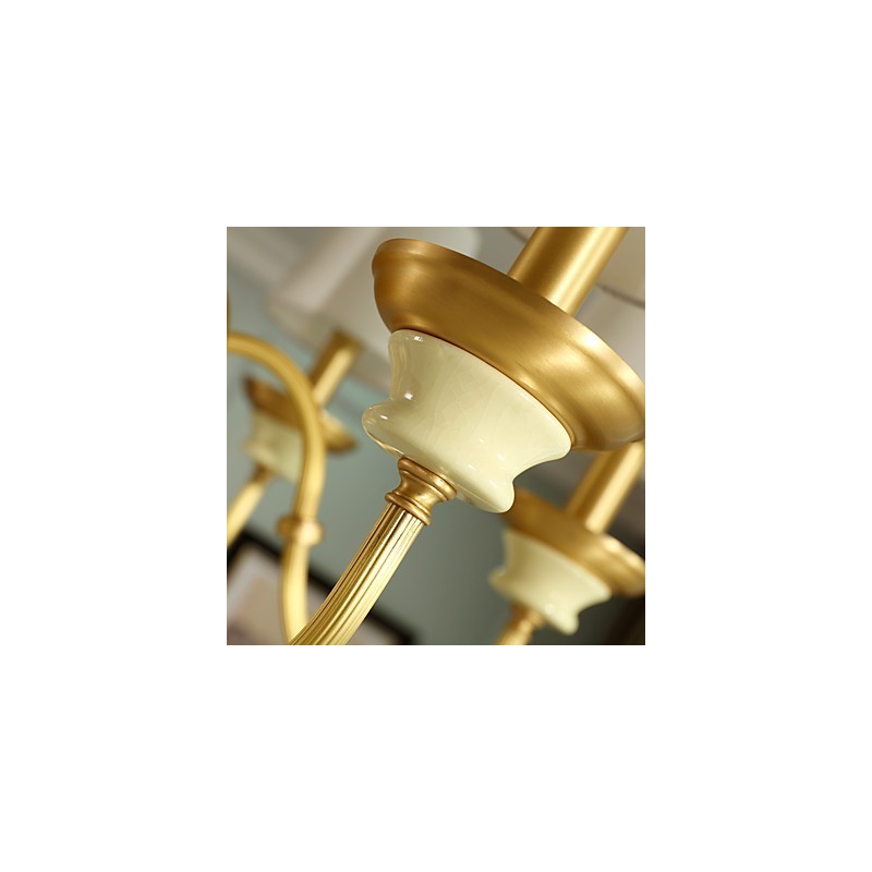 All Copper Chandelier Jade Decorative Chandelier